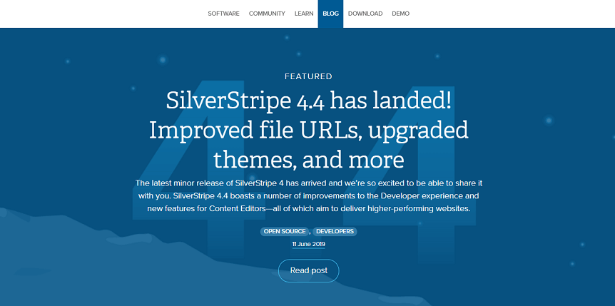 Лучшие платформы для блога - SilverStripe